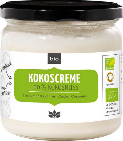 Glutenfreie Kokoscreme BIO 350 g - COSMOVEDA