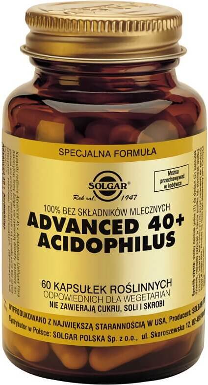 Advanced 40 + Acidophilus 60 SOLGAR-Kapseln