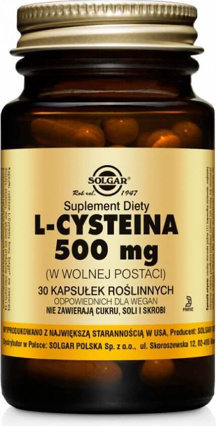 L - Cystein L - Cystein 500mg 30 Kapseln SOLGAR – Biolaboratorium