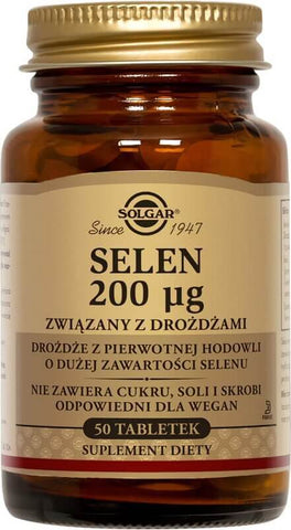 An Hefe gebundenes Selen 200 µg 50 Tabletten SOLGAR