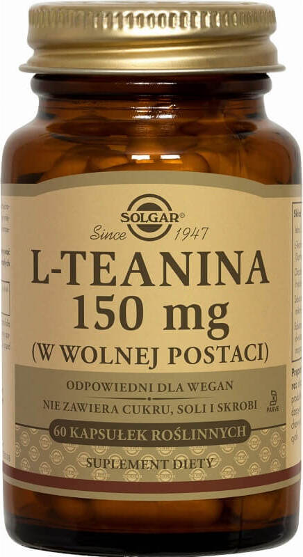 L - Theanin in freier Form 150 mg 60 Kapseln SOLGAR