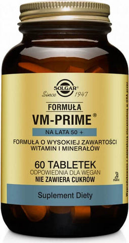 Formula vm - prime for the 50s + Formel aus Vitaminen und Mineralstoffen mit hoher Potenz 60 Tabletten SOLGAR