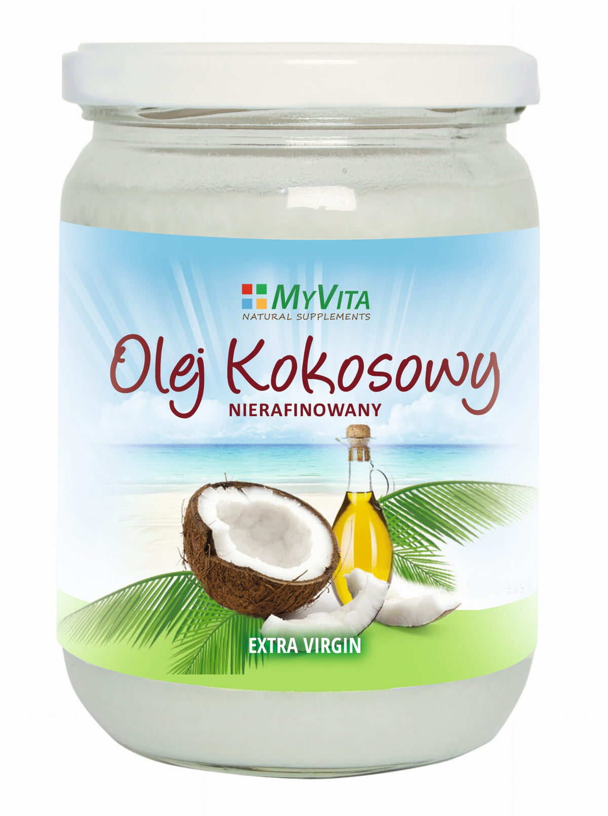 Unraffiniertes Kokosnussöl extra vergine, 200 ml MYVITA