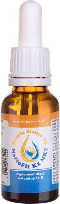 Vitamin D3 + K2 MK - 7 Liquid Natto 20ml 600 Tropfen BEWÄHRT