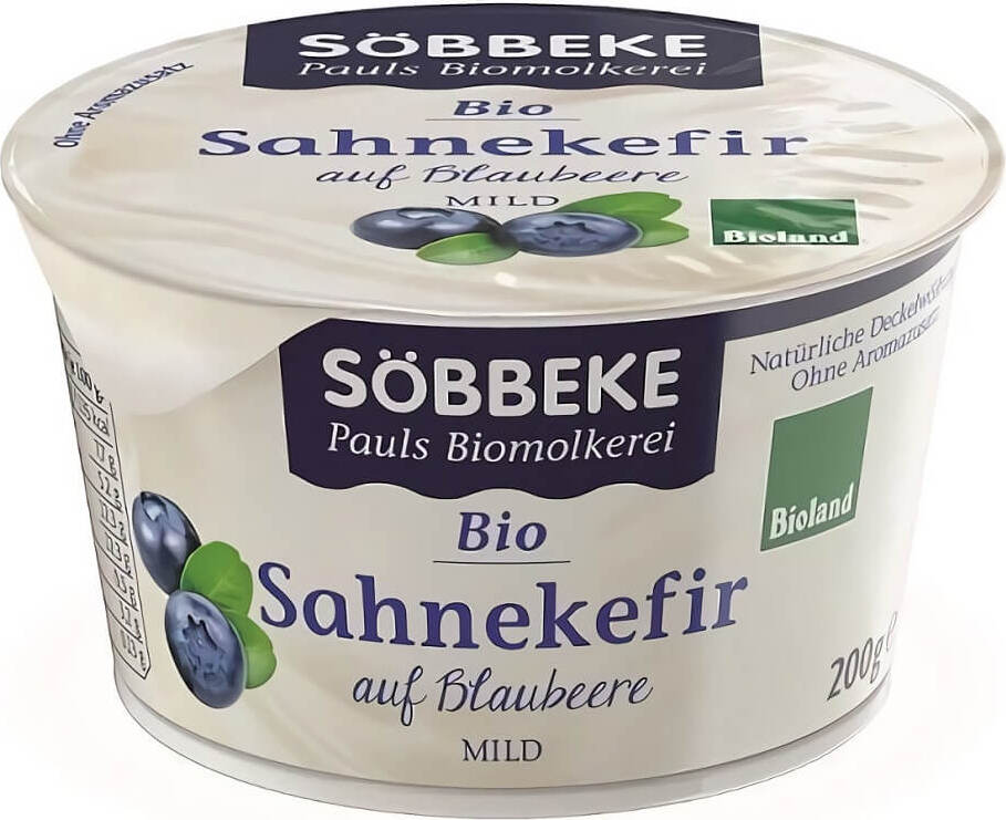 Sahnekefir mit Heidelbeeren BIO 200 g - SOBBEKE