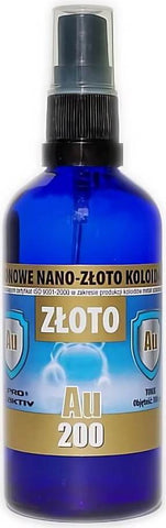 Kolloidales nichtionisches Nanogold au 200 20ppm 100ml Spray PRO AKTIV