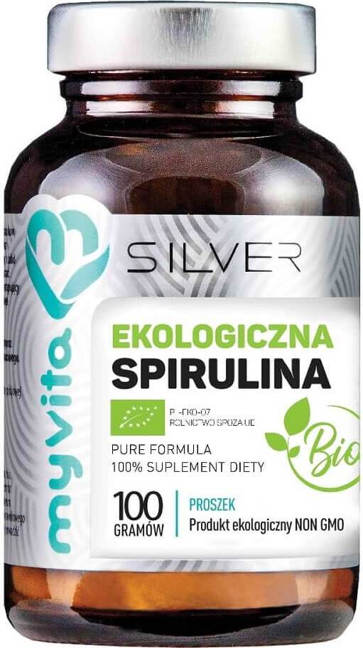 Spirulina BIO-Pulver 100g MYVITA SILVER PURE