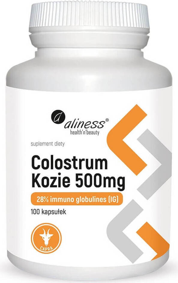 Ziegenkolostrum 500mg 28% Immunoglybuline und g 100 ALINESS Kapseln