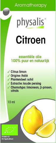 Citroen ätherisches Öl (Zitrone) BIO 10 ml - PHYSALIS