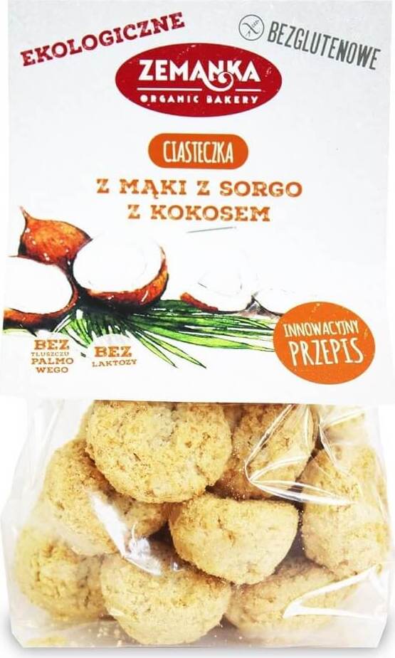 Glutenfreie Kekse aus Sorghum und Kokosmehl BIO 100 g - ZEMANKA