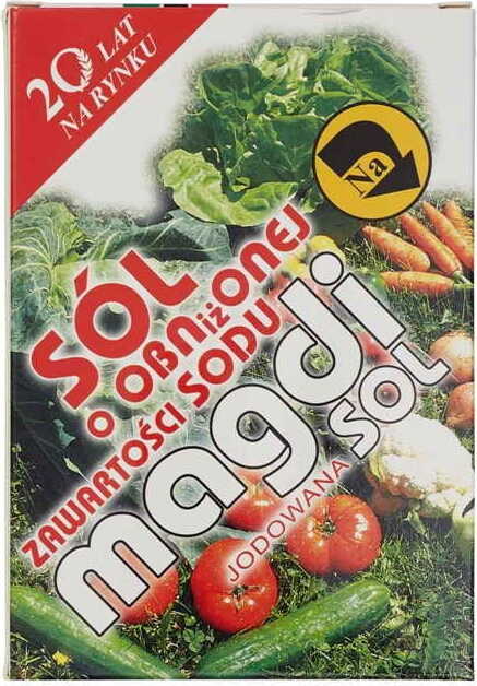 Natriumarmes Salz (Karton) magdi 500 g MANAVITA