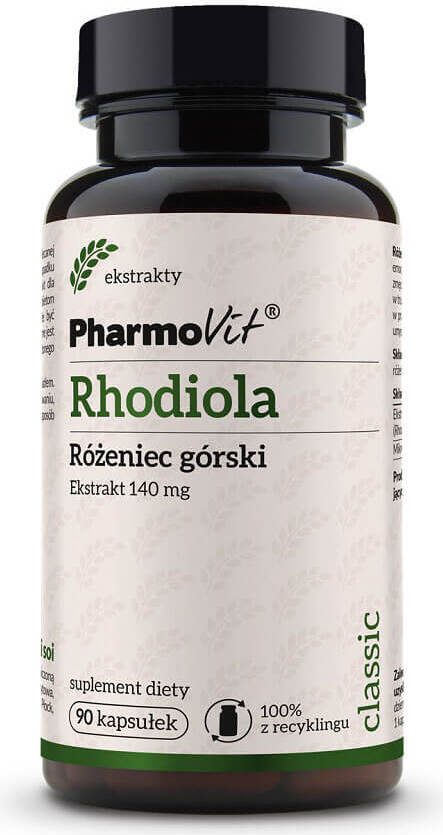 Rhodiola-Rose 4: 1 Rhodiola-Extrakt 140 mg 90 Kapseln PHARMOVIT