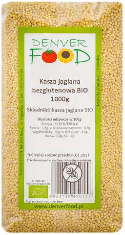 Hirse glutenfrei BIO 1000g DENVER FOOD