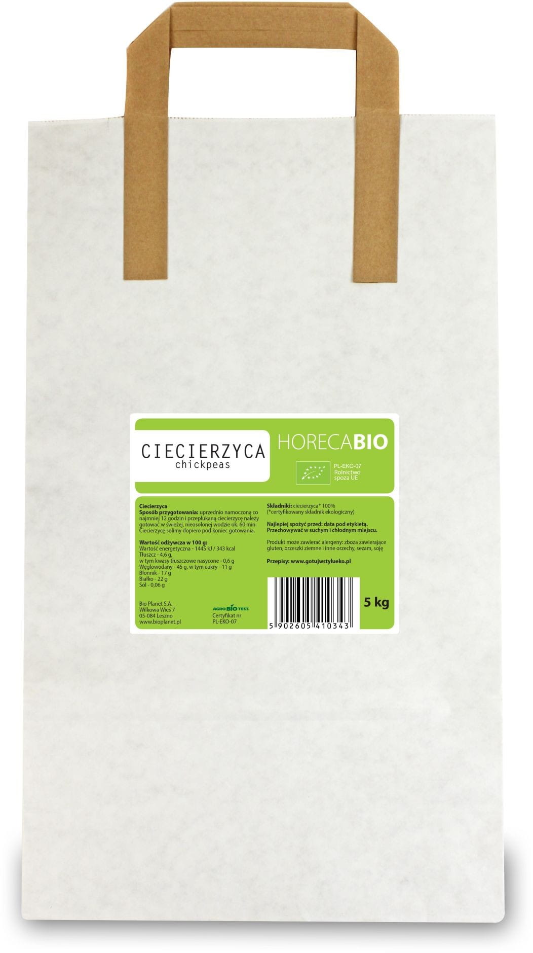 BIO Kichererbsen 5 kg - HORECA