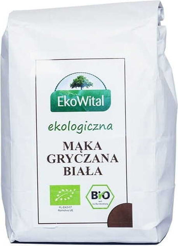 Weißes Buchweizenmehl BIO 500 g EKOWITAL