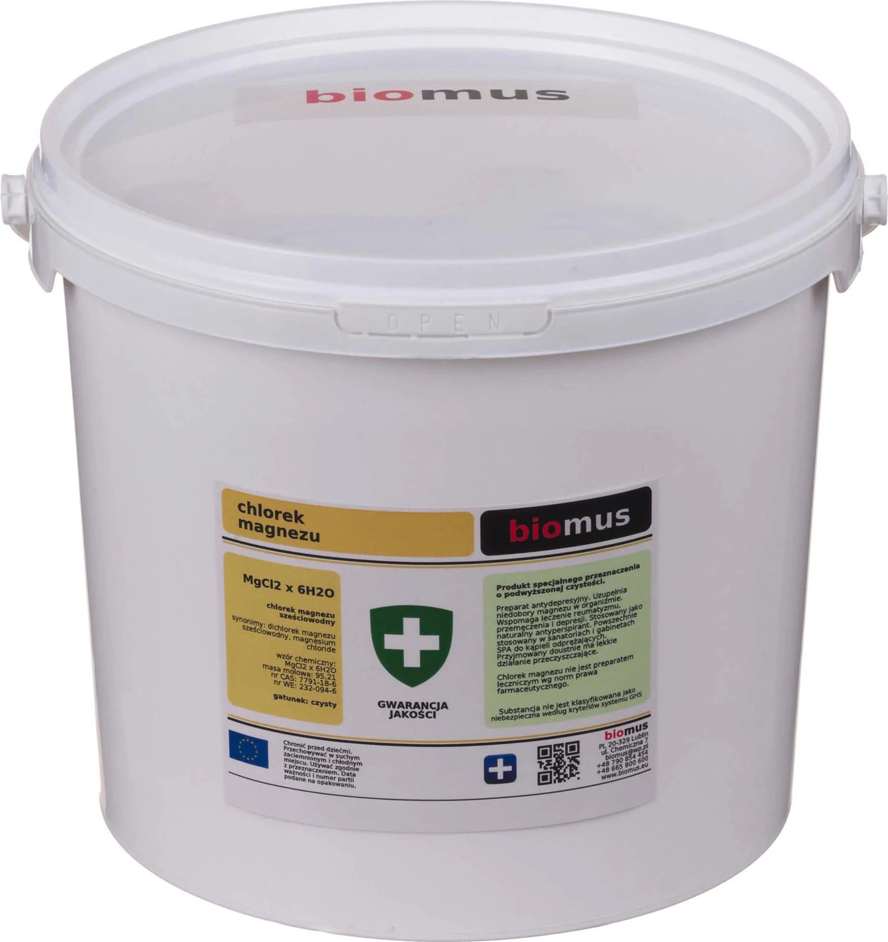 Magnesiumchlorid Hexahydrat 3 kg BIOMUS