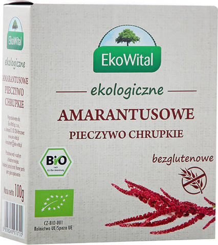 Glutenfreies Knäckebrot ohne Amaranth BIO 100 g EKOWITAL