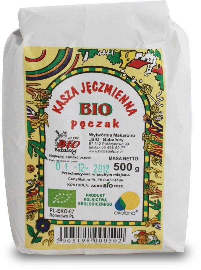 Gerstengrütze BIO 500 g - BABALSCY