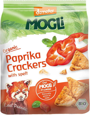 Dinkelcracker mit Paprika, Tomaten und Oregano BIO 80 g - MÖGLICH