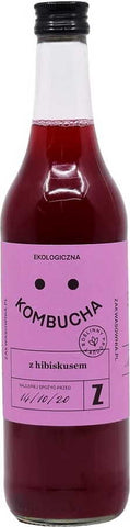 Kombucha mit Hibiskus glutenfrei BIO 500 ml - BESTELLUNG