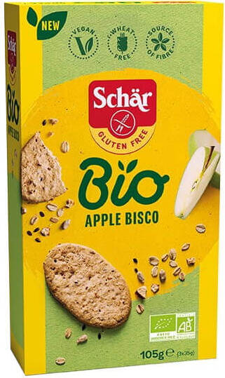 Apfelbisco - Plätzchen mit Hafer und Apfel glutenfrei BIO 105 g SCHÄR