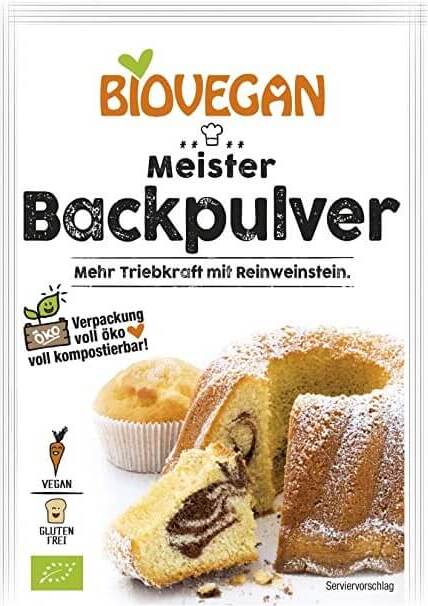 Glutenfreies Backpulver BIO 3 x 17 g - BIO VEGAN