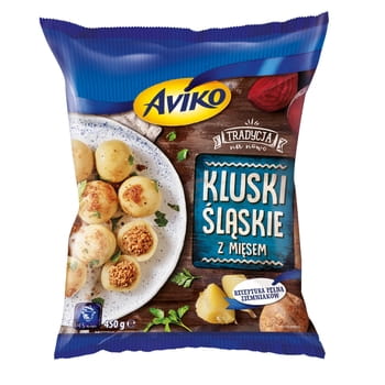 Gefrorene schlesische Knödel mit Fleisch Aviko 450g