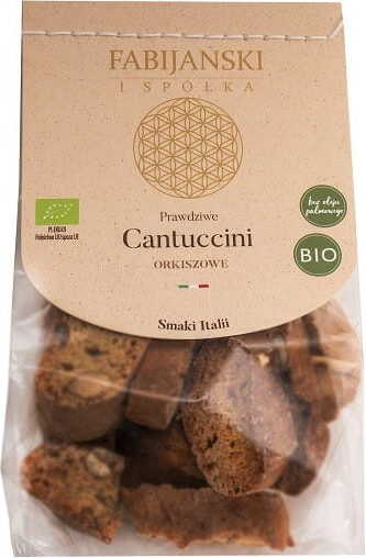 Cantuccini BIO Dinkelkuchen mit Mandeln 100 g - FABIJAŃSCY