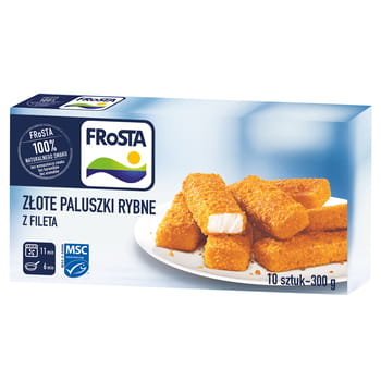 Gefrorene goldene Fischfiletstäbchen 300g