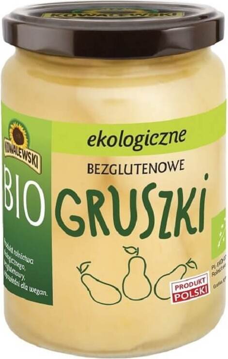 Glutenfreie eingelegte Birnen BIO 500 g (300 g) - KOWALEWSKI