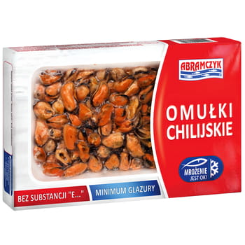 Gefrorene chilenische Muscheln ohne Schale gekocht Abramczyk 225g