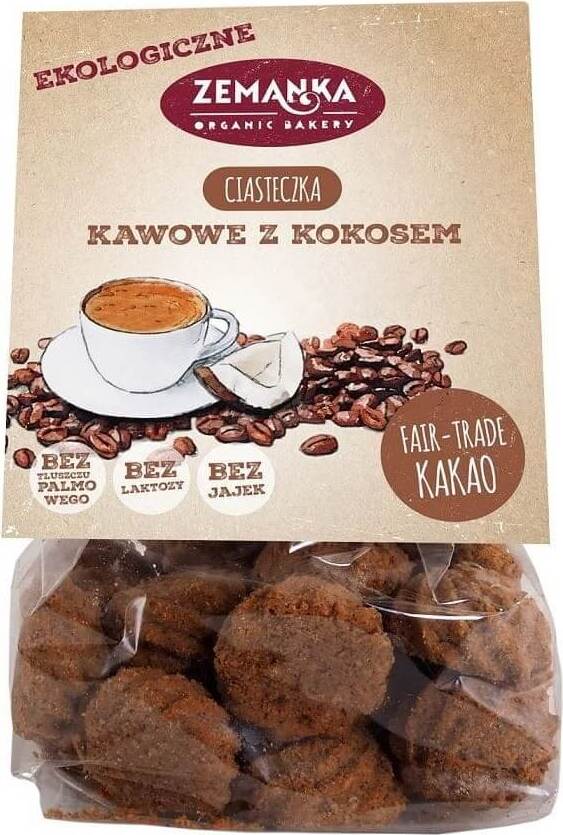 Kokosplätzchen mit Kaffeegeschmack BIO 100 g - ZEMANKA