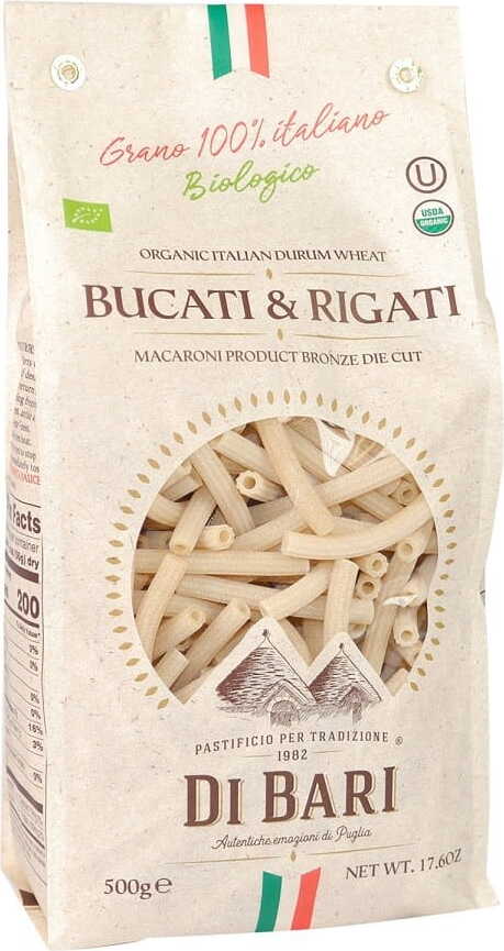 Pasta (Grieß) Bucati & Rigati BIO 500 g - PASTIFICIO DI BARI