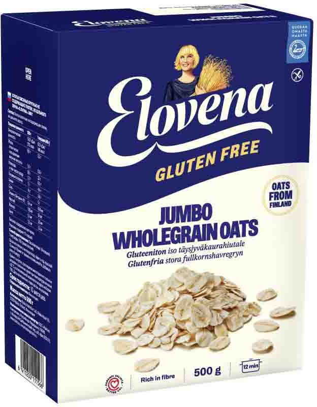 Glutenfreie Haferflocken Jumbo Vollkornhafer 500g ELOVENA PROVENA