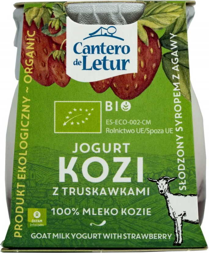 Ziegenjoghurt mit Erdbeeren BIO 125 g CANTERO DE LETU