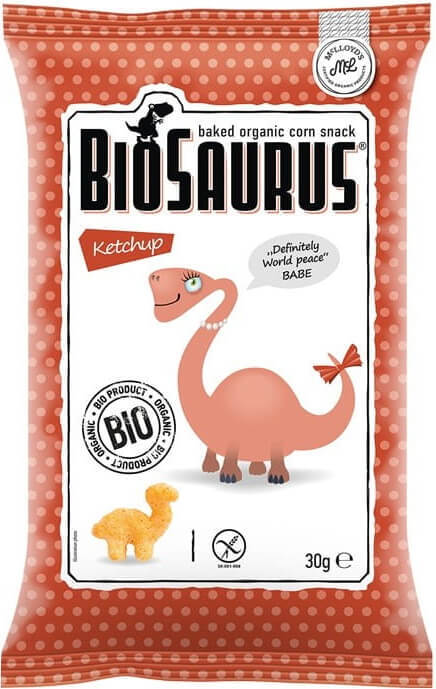 Dinosaurier-Maischips ketchupfrei glutenfrei BIO 30 g CIBI