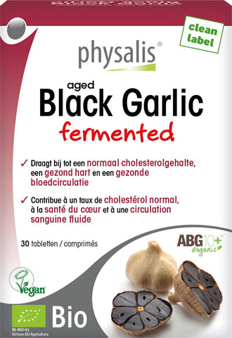 Schwarzer Knoblauch fermentiert BIO 30 Tabletten (284 g) - PHYSALIS