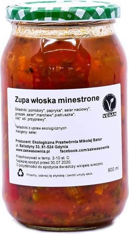 Gemüsesuppe BIO Minestrone 900 ml - SOAP