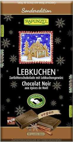 Dessertschokolade mit Lebkuchengewürz BIO 80 g - RAPUNZEL