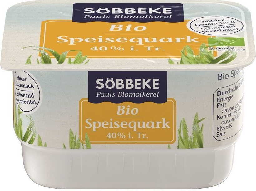 Hüttenkäse (40 % Fett in der Trockenmasse) BIO 250 g - SOBBEKE