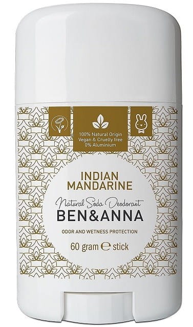 Natürliches Deodorant auf Basis indischer & Mandarinensoda, Plastikstift 60g BEN & ANNA