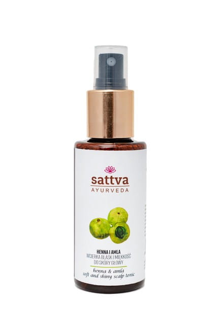 Kopfhautlotion, Glanz und Weichheit, Henna und Amla 100 ml - SATTVA