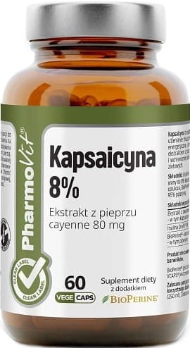 Capsaicin 8% 60 Kapseln 192 g Vitamin Clean Label - PHARMOVIT