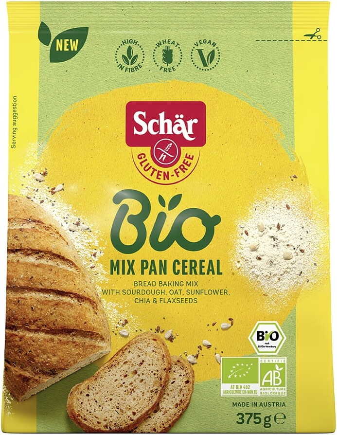 Rührpfanne Müslimischung zum Backen von Vollkornbrot glutenfrei BIO 375 g SCHÄR