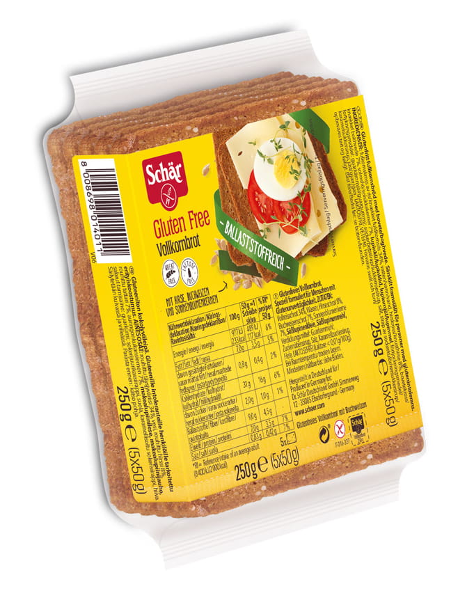 Vollkornbrot solena Vollkornbrot 250g glutenfrei SCHÄR