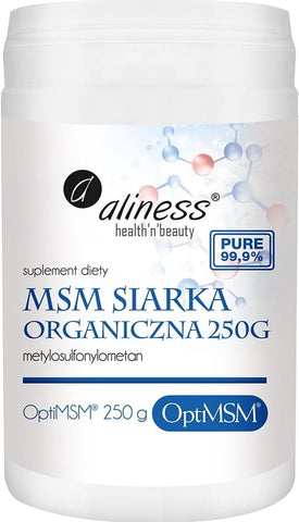 MSM Bio-Schwefel optiMSM Pulver 250g ALINESS