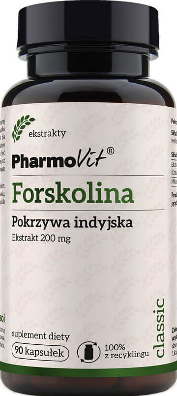 Forskolin indischer Brennnesselextrakt 200mg 90 Kapseln PHARMOVIT