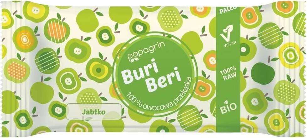 Glutenfreier Apfelsnack BIO 10 g - PAPAGRIN