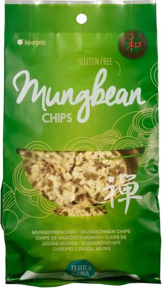 Glutenfreie Mungobohnenchips BIO 50 g - TERRASANA