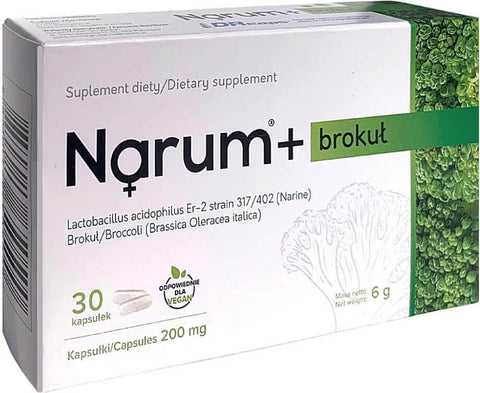 NARUM + Narine Broccoli Probiotic 200 MG 30 Kapseln NARUM